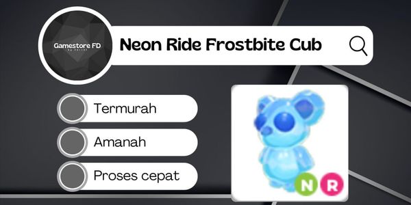 Frostbite Cub NR Neon Ride - Adopt Me Pet (Gamestore FD)