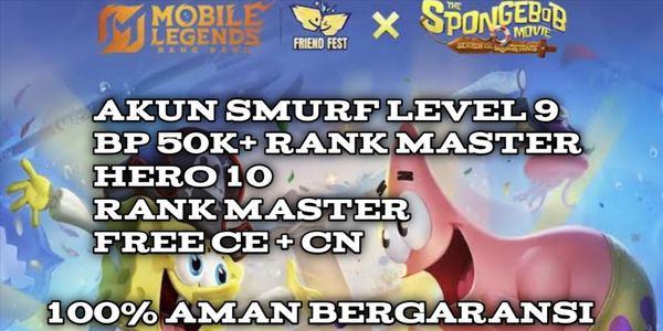 Akun Smurf lvl 9 Rank Master Bp 5k+