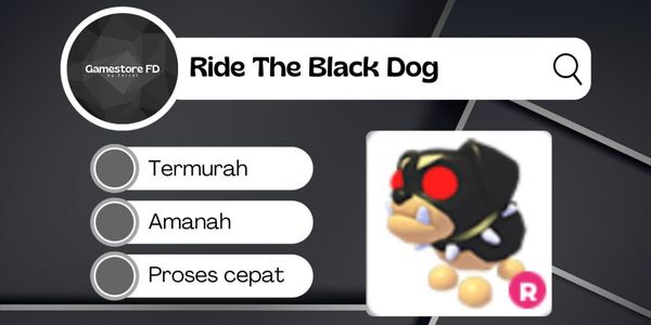 The Black Dog R Ride - Adopt Me Pet (Gamestore FD)