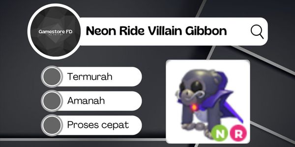 Villain Gibbon NR Neon Ride - Adopt Me Pet (Gamestore FD)
