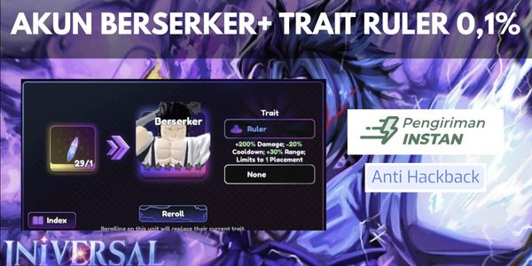 Akun Starter Berserker Trait Ruler