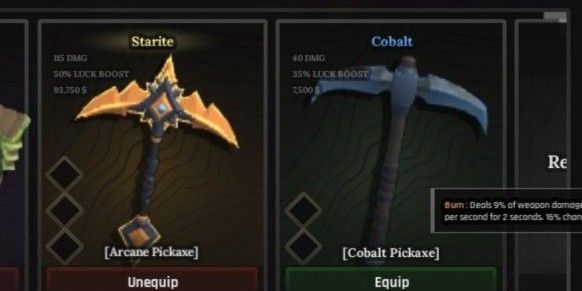 Akun Starter Arcane Pickaxe | The Forge Roblox