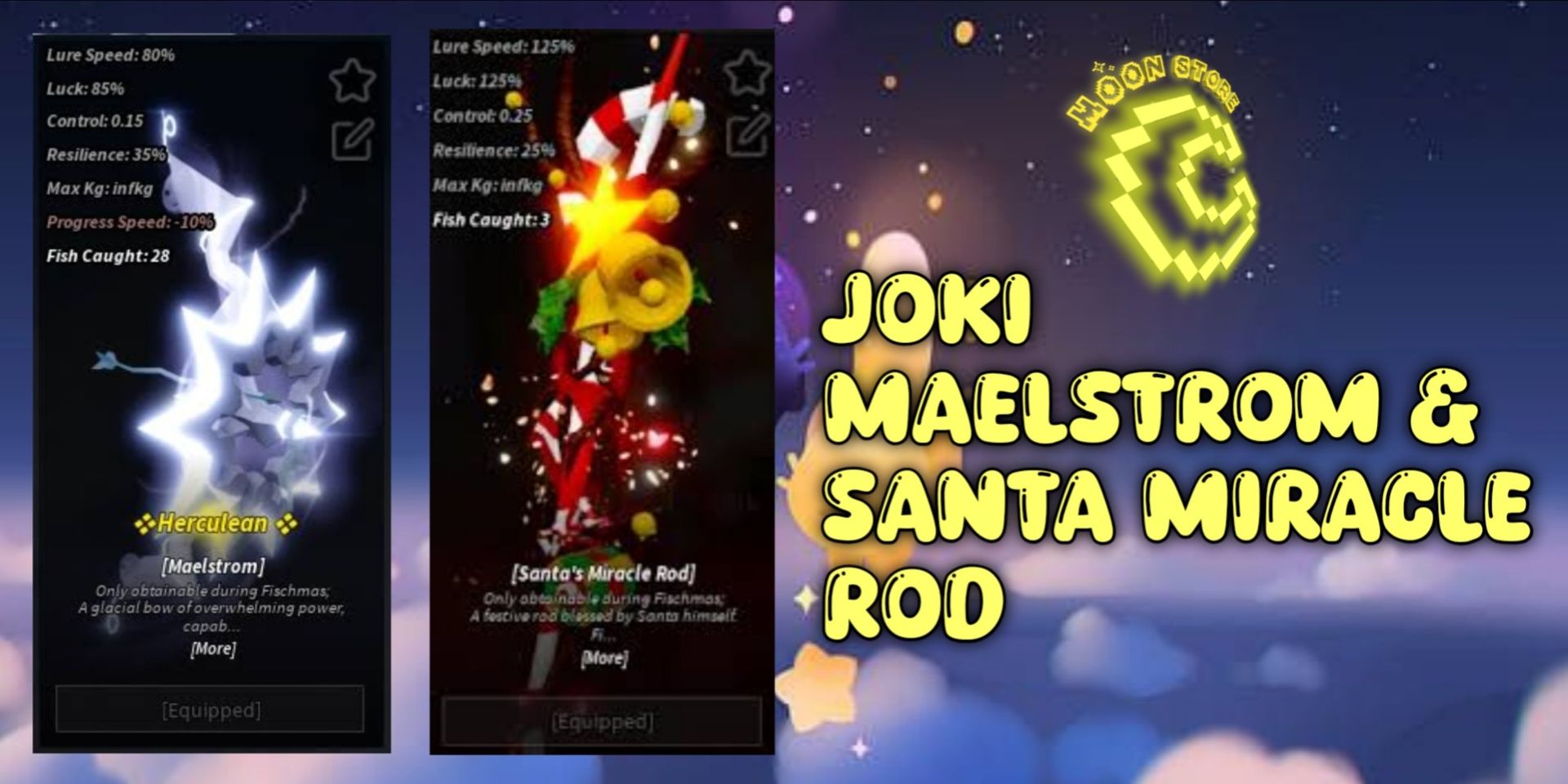 Buy Boosting Service JOKI MAELSTROM + SANTA ROD Fisch 3990315 | itemku