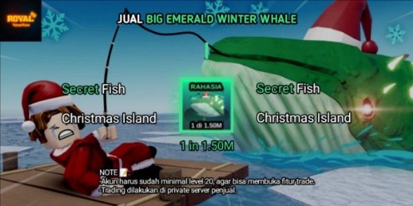 Big Emerald Winter Whale