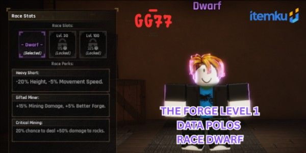 Fresh Akun The Forge Level 1 Race Dwarf