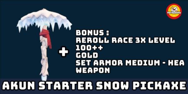 STARTER ACCOUNT SNOW PICKAXE