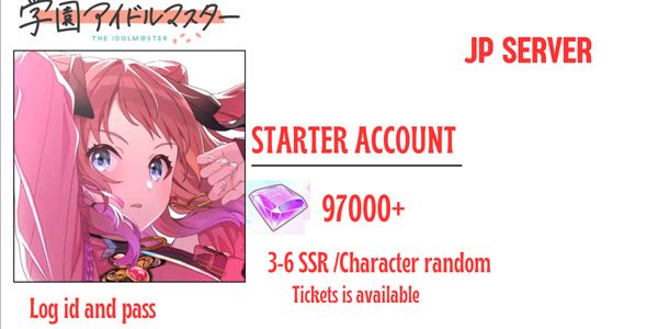 [Japan Server] Gakuen iDOLM@STER STARTER/GACHA ACCOUNT GAME #1