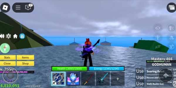 AKUN BLOX FRUIT LVL 2550 USED GAS