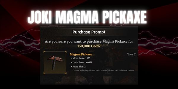 Joki Magma Pickaxe | The Forge - Bonus Level & Legendary Ore