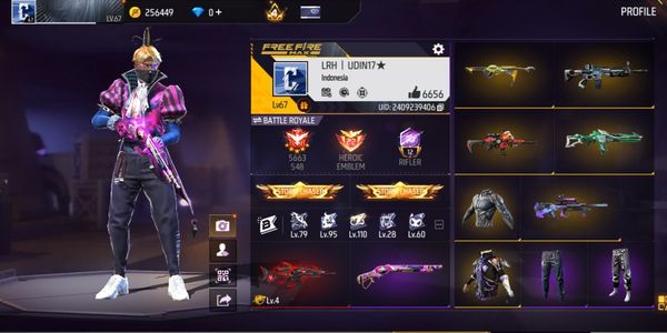 CHEAP FF ACCOUNT SG 2 RAPPER, EVOGUN 1 SCAR MEGALODON LV 4, SCAR TITAN, MP40 YELLOW INCUBATOR, VAULT 360+, RED XM8 INCUBATOR