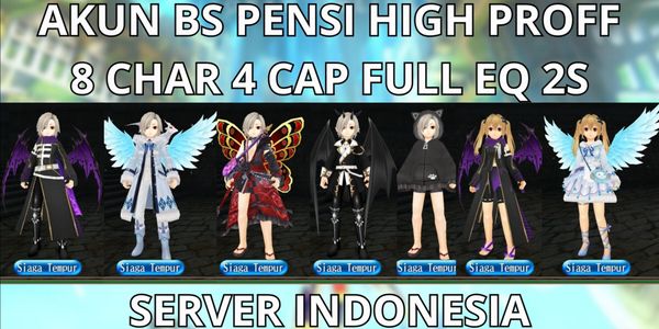 ACCOUNT BS PENSI HIGH PROFF 8 CHAR 4 CAP MAX LVL INDONESIAN SERVER READY TO USE, FULL AVA+FULL EQ 2S(CAPTION), NO MOD, ANTI HACKBACK, SUPER MURMER