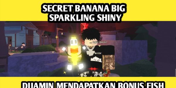 BANANA SPARKLING SHINY BIG - fisch