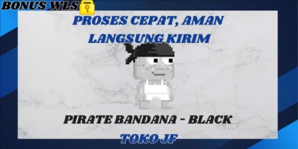 Pirate Bandana - Black + BONUS WLS