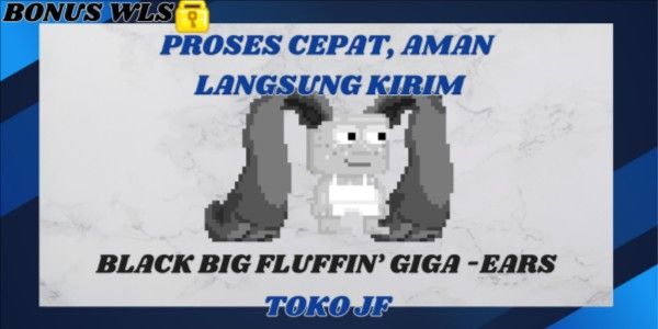 Black Big Fluffin' Giga-Ears + BONUS WLS