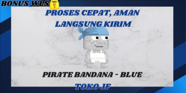 Pirate Bandana - Blue + BONUS WLS