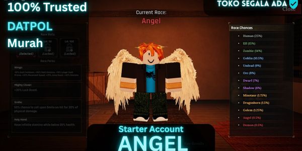 Akun Starter The Forge Race ANGEL (MYTIC)