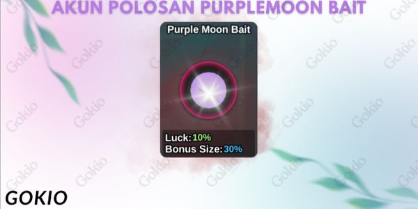 PLAIN ACCOUNT FISH IT PURPLE MOON BAIT + LEVEL 20 + READY TRADE