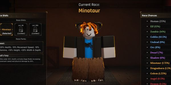 The Forge┃Minotaur Race (Akun Starter)
