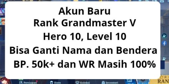 Cheap ML Account Rank Grandmaster (GM)