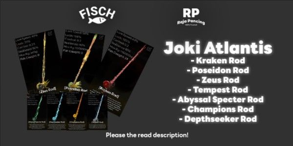 Joki Atlantis All New Rod (Not Include Money) - Fish