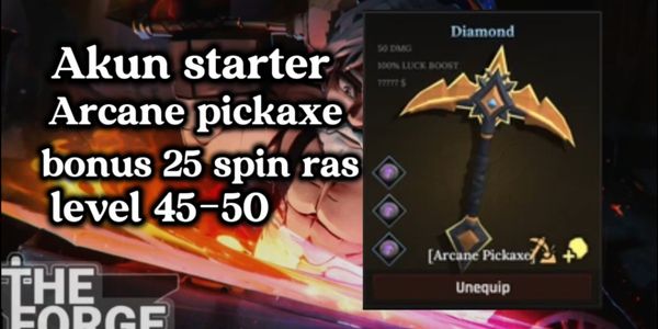 Akun the forge arcane pickaxe