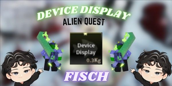 device display - alien quest - fish