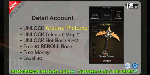 Akun The Forge Arcane Pickaxe