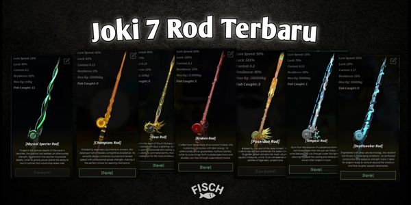 Joki 7 Rod Terbaru + Kraken Pool [Fisch]