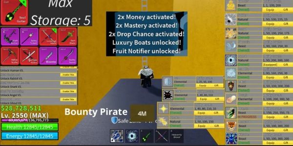 akun blox fruit (OP!!!! parah)