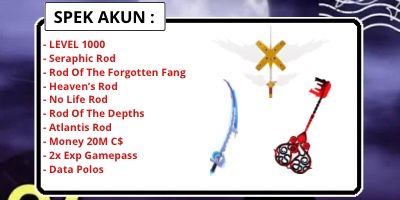 Akun Fisch Level 1000 Seraphic Rod