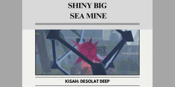 Sparkling Shiny Big SEA MINE Fisch