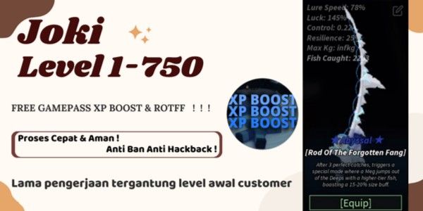 Joki Forgotten Fang Level 1-750 (Max) | CHECK DESCRIPTION