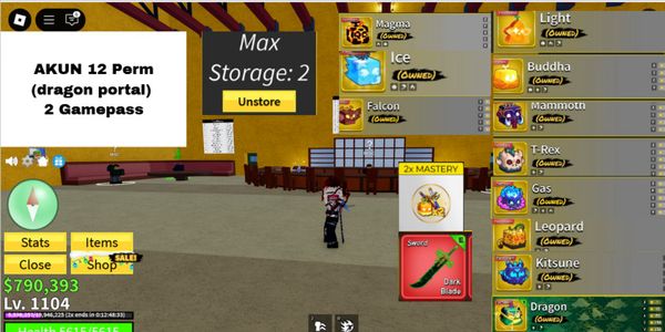 AKUN SMURF 12 PERM(DRAGON,KITSUNE)+ 2GAMEPASS