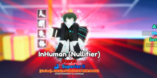Inhuman (Nullifier)/Dazai Evo