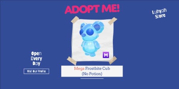 Mega Frostbite Cub (No Potion) Adopt Me