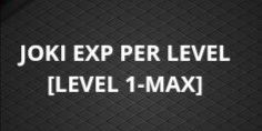 JOKI EXP PER LEVEL(FISCH)[LEVEL 1-MAX]
