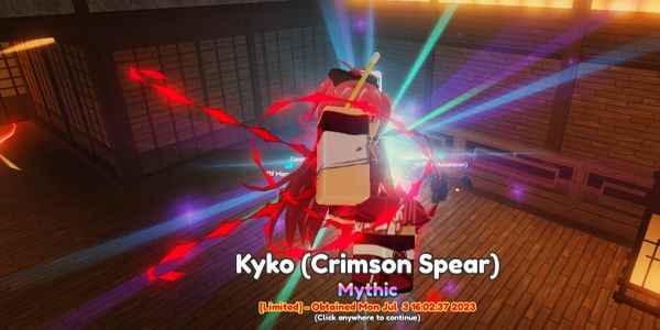 Kyko (Crimson Spear) || Anime Adventures || Kyoka Evo
