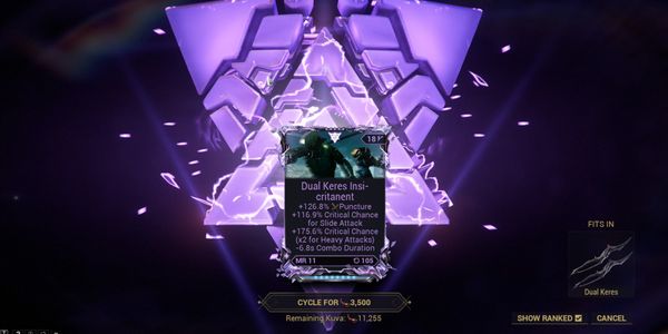 Warframe Riven [Dual Keres]