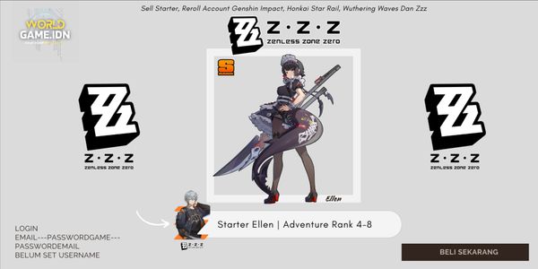 [Asia] Starter Ellen | Adventure Rank 4-8 Wise Mc [Male] Zenless Zone Zero