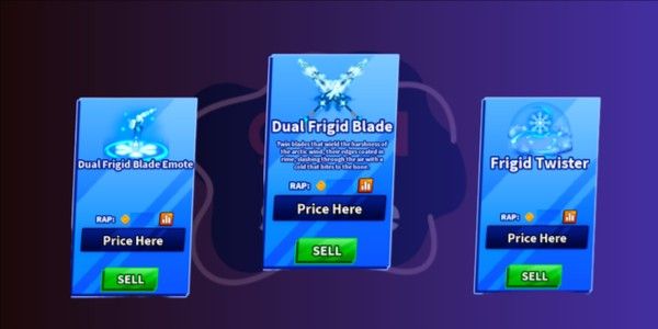 LIMITED SWORD | Dual Frigid Blade Set | Blade Ball RBL