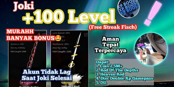 Joki Level +100 (Level Up +100)