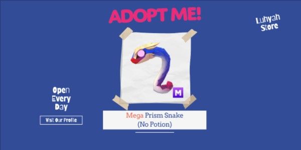 Mega Prism Snake (No Potion) Adopt Me