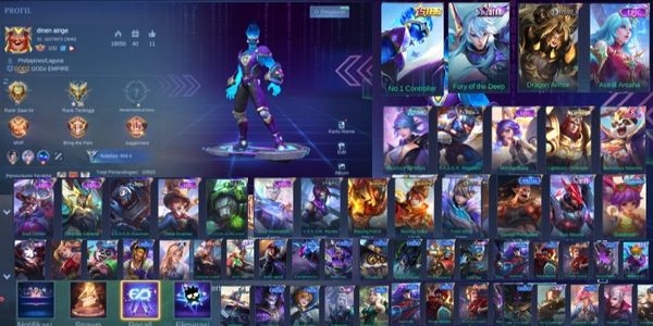 Full Hero mlbb account max emblem ID 8 Digits