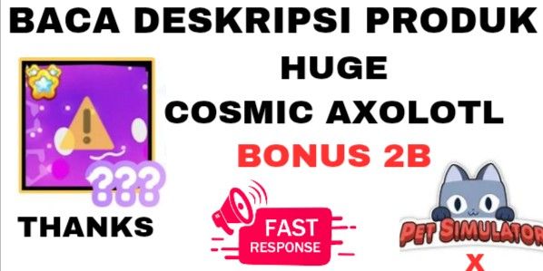 HUGE COSMIC AXOLOTL - TRANSFERRED