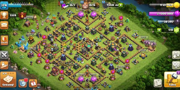 Clash Of Clans TH 14 Max Wall Maxx Old Hero Cheap and Cheerful