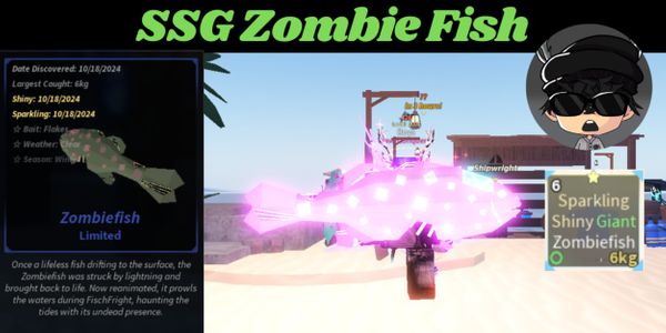 Shiny Sparkling Zombie Fish Fish ~@FischFright Limited Fish~