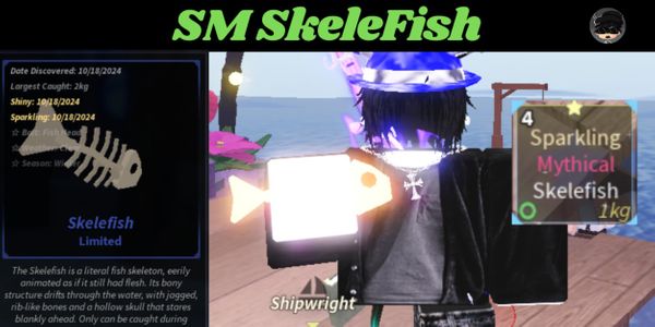 Sparkling Mytic Skelefish ~@FischFright Limited Fish~
