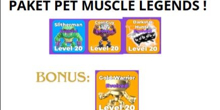 MUSCLE LEGEND PET PACKAGE!! OP RARE LIMITED!