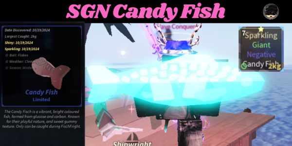 Sparkling Negative Giant Candyfish ~@FischFright Limited Fish~
