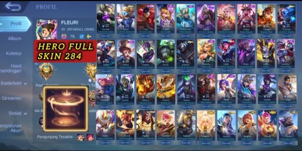 AKUN SKIN 284 RECCAL TAS API GG SULTAN MURAH